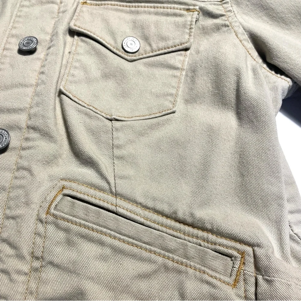 Gap, jean jacket, tan women’s medium - Picture 9 of 13